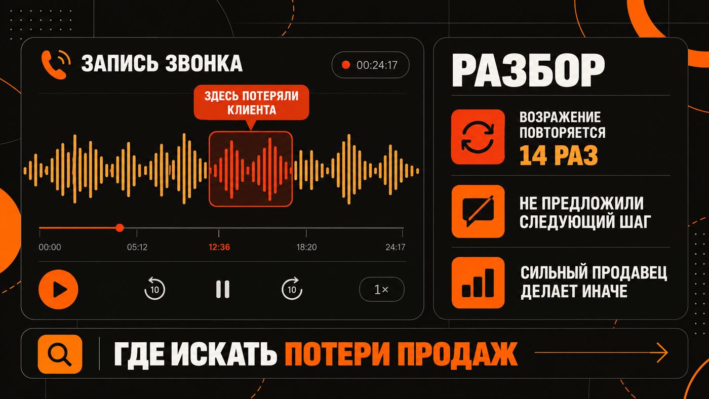 AI-аналитик находит место, где потеряли клиента