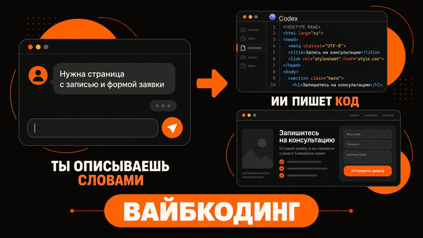 Вайбкодинг: описываешь задачу словами, ИИ пишет код