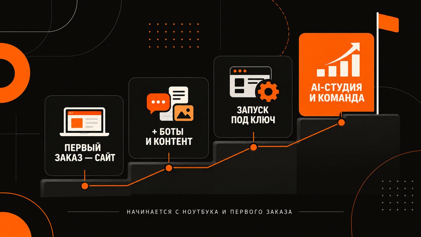 От первого заказа до собственной AI-студии