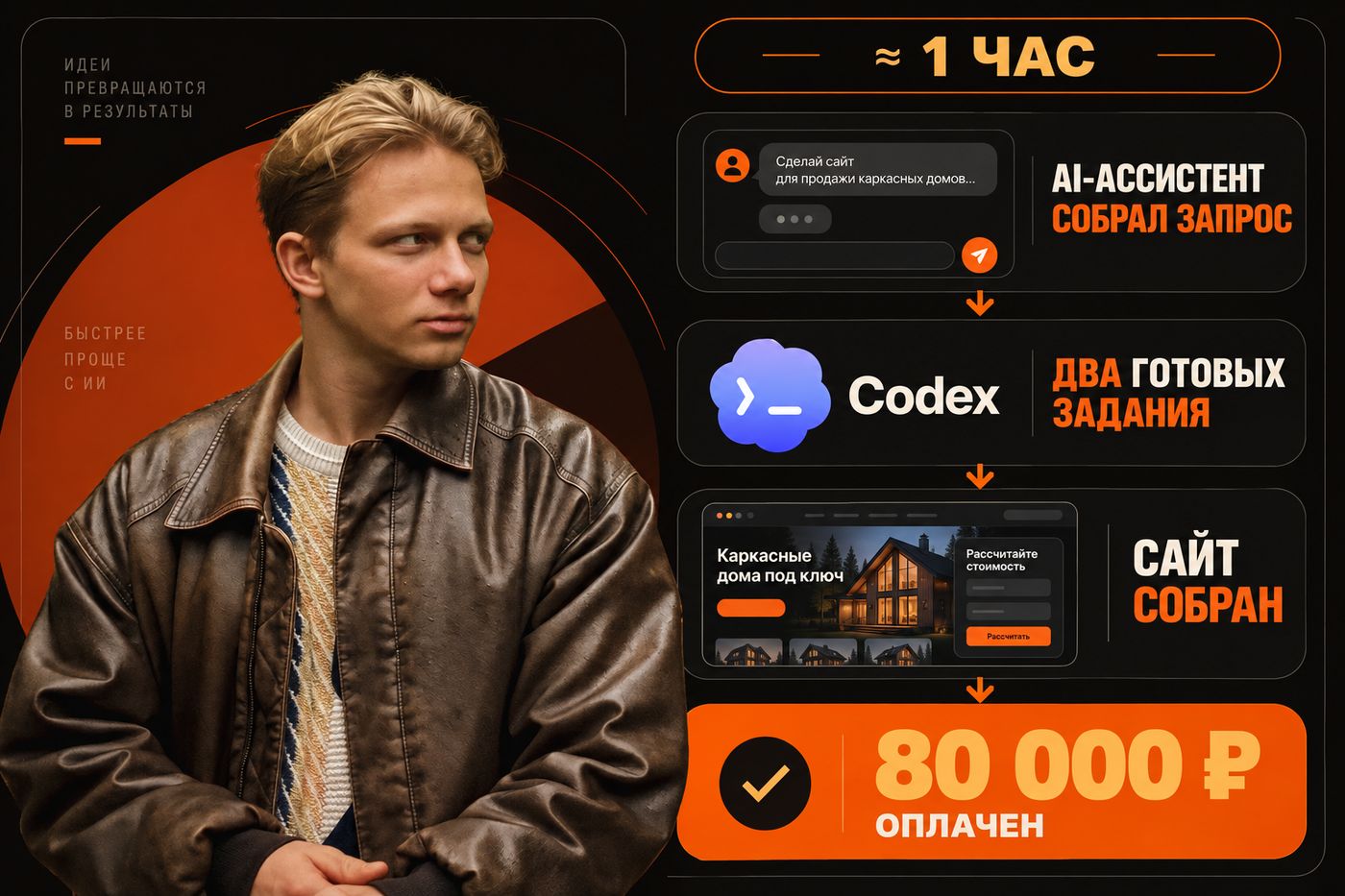 Путь заказа: ассистент, задание, готовый сайт